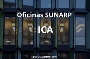 Datos de las Oficinas de la SUNARP de ICA