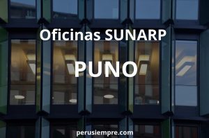 Todas las oficinas SUNARP en PUNO